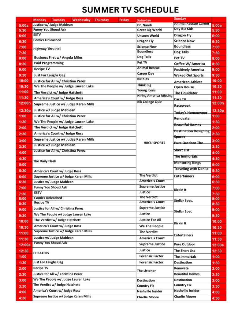 JULY25_TRAFFIC SCHEDULE
